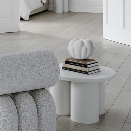 Vase Bloom Petit céramique blanc / Ø 22,5 x H 18 cm - 101 COPENHAGEN