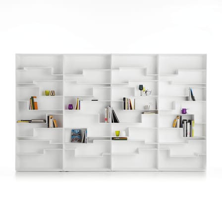 Bibliothèque Melody bois blanc / L 88 x H 217 cm - MDF Italia