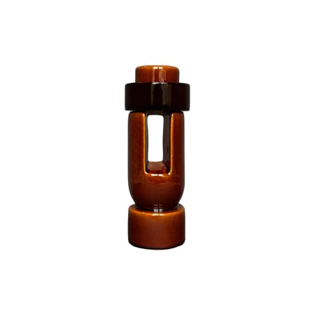 Bougeoir Ador Tall céramique marron / H 18 cm - RED Edition