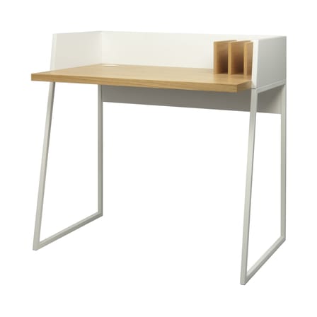 Bureau Working blanc bois naturel - POP UP HOME