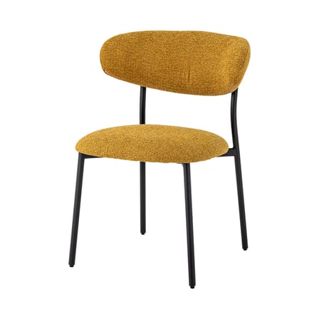 Chaise rembourrée Manal tissu jaune - Bloomingville