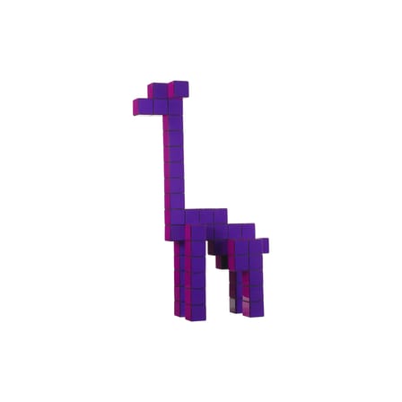 Decorazione Panton Cubes Giraffe materiale plastico viola / Kit giraffa - Verner Panton, 1974 - Vitra
