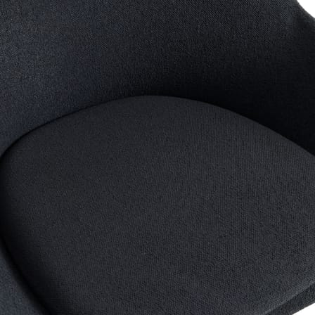 Fauteuil lounge O2 tissu noir - Hay