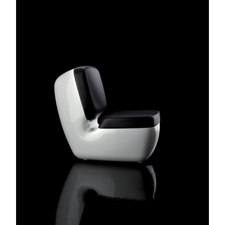 Gepolsterter Sessel Nimrod plastikmaterial textil weiß violett / Marc Newson, 2009 - Magis