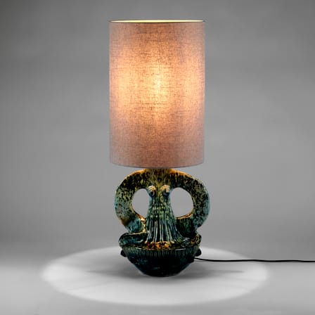 Lampada da tavolo Georgia ceramica verde / Ø 35 x H 97 cm - Serax