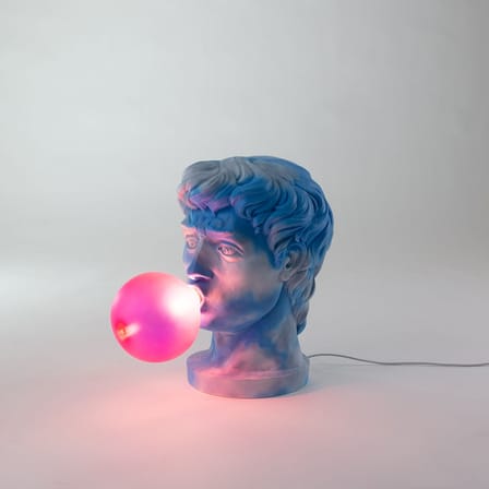 Lampe de table Wonder Cloud bleu / H 40 cm - Résine - Seletti