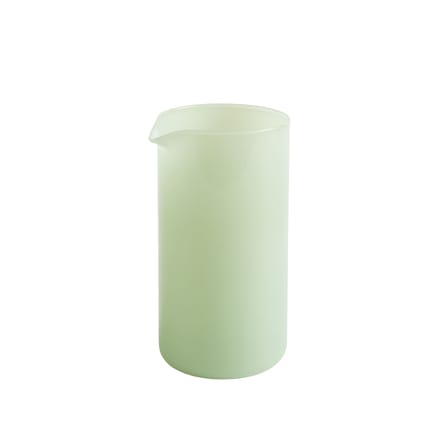 Medium Carafe glass green / Milk jug - Ø 7.5 X H 14 cm - Hay