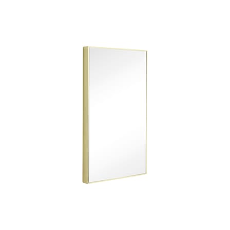 Miroir mural Shine Medium métal jaune / 32 x 55 cm / Seconde vie - HÜBSCH