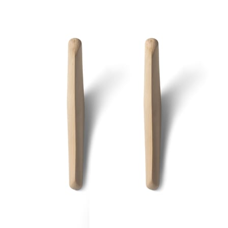 Set de 2 patères PI bois naturel - Ethnicraft