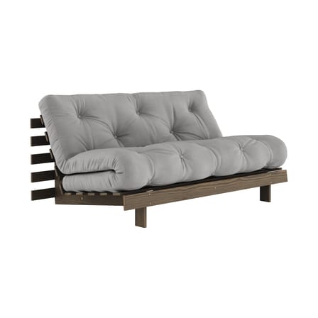 Divano convertibile Roots legno grigio / L 160 cm - 3 posizioni / Struttura marrone - KARUP DESIGN