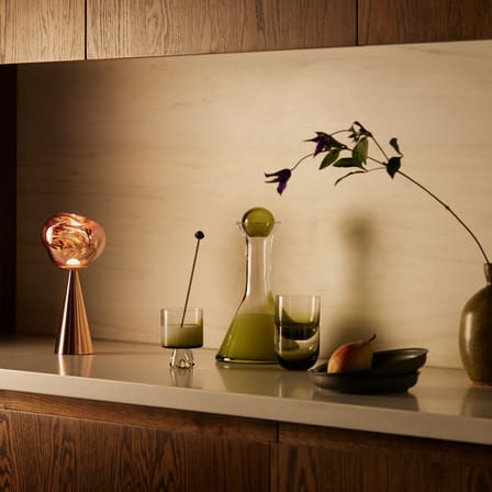 Schnurlosleuchte Melt Portable LED (2015) plastikmaterial kupfer / H 28,5 cm - Polycarbonat metallic (wechselt die Farbe) - Tom Dixon