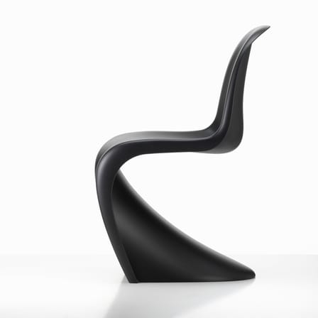 Stuhl Panton Chair plastikmaterial schwarz / By Verner Panton, 1959 - Polypropylen - Vitra