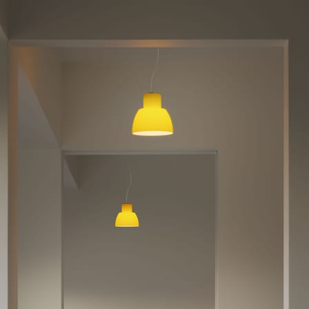 Suspension Lorosae verre jaune / Ø 30 cm - Álvaro Siza, 1999 - Nemo