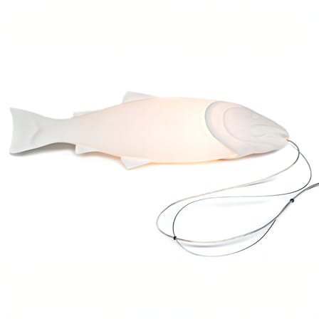 Suspension Mykiss Fish céramique blanc / H 57 cm - POLSPOTTEN