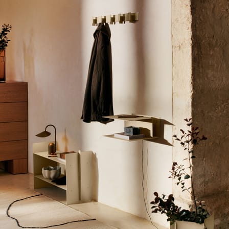 Table de chevet murale Lager métal noir / L 35 x Prof. 30 x H 15,5 cm - Ferm Living
