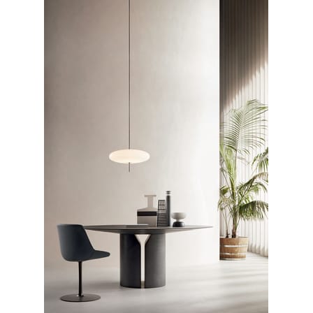 Table ronde NVL bois noir / Ø 150 cm - By Jean Nouvel - MDF Italia