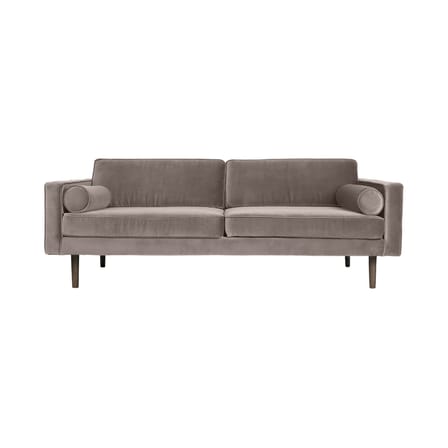 Canapé droit Wind tissu gris / L 200 cm - Velours - BROSTE COPENHAGEN