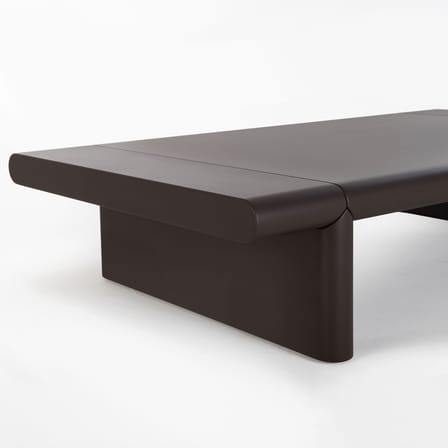 Couchtisch Zavolo 790 holz grau / 84 x 120 cm - Zanotta