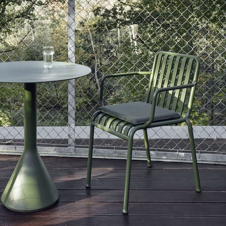 Fauteuil empilable Palissade métal vert / Bouroullec, 2016 - Hay