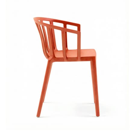 Fauteuil empilable Venice plastique orange - Kartell