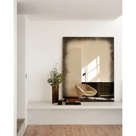 Fauteuil rembourré Barrow tissu blanc beige - Ethnicraft