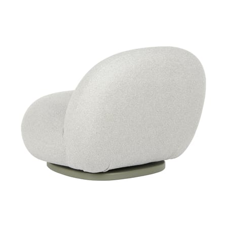 Fauteuil pivotant Pacha OUTDOOR tissu blanc beige / Pierre Paulin, 1975 - Gubi