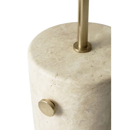 Lampadaire JWDA verre pierre blanc or / Travertin  - Ø 39 x H 150 cm - Audo Copenhagen