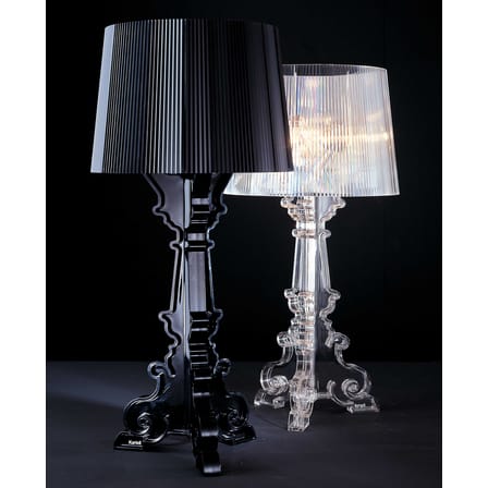 Lampe de table Bourgie plastique noir / H 68 à 78 cm - Ferruccio Laviani, 2004 - Kartell