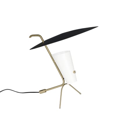 Lampe de table G24 métal noir / Réédition 1953, Pierre Guariche - H42 cm - SAMMODE STUDIO