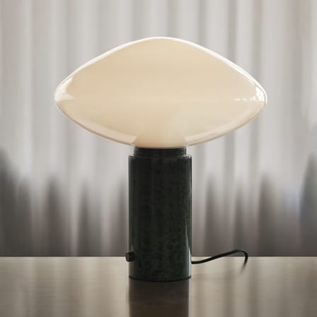 Lampe de table Mist AP17 verre vert / Marbre - Ø 37 x H 41 cm - &tradition