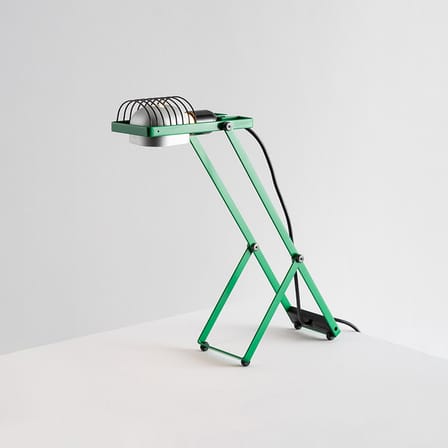 Lampe de table Sintesi métal vert / Ernesto Gismondi, 1975 - Orientable - Artemide