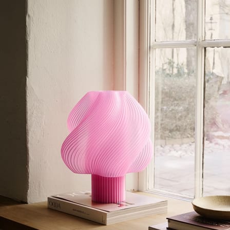 Lampe de table Soft Serve Grande rose / H 35 cm - CRÈME ATELIER