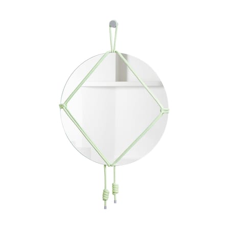 Miroir mural Shibari Rond verre jaune / Ø 65 cm - Moustache