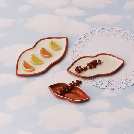 Set de 3 plats de service Lips / 25,5 x 12,5 cm - Serax