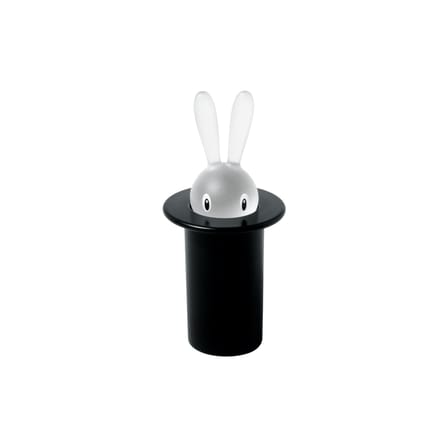 Porte cure-dents Magic Bunny plastique noir - Alessi