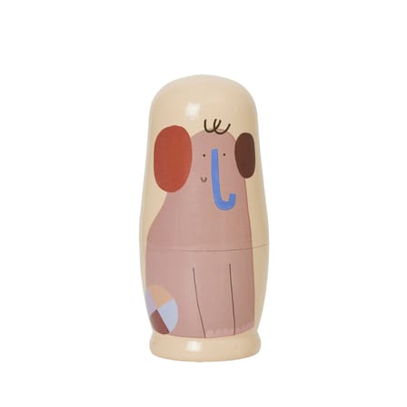 Poupées russes Critter bois multicolore / Bois FSC - Ferm Living