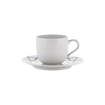 Set de 4 soucoupes / Pour tasse à café ou à thé La Bella Tavola - Alessi