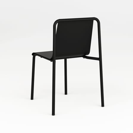 Stapelbarer Stuhl Panorama metall schwarz - TIPTOE