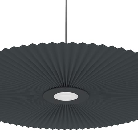 Suspension Carmen Medium tissu gris / LED - Ø 90 cm - Hartô