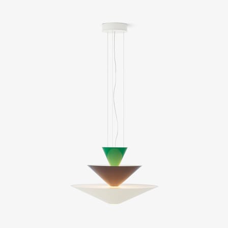 Suspension Gio LN14 métal vert / LED - Ø 60 x H 39 cm - &tradition