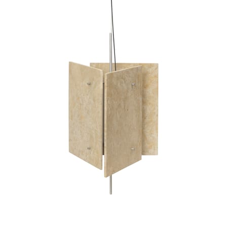 Suspension Oeste beige / Ø 43 x H 46 cm - Travertin - Ferm Living