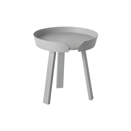 Table basse Around Small bois gris / Ø 45 x H 46 cm - Muuto