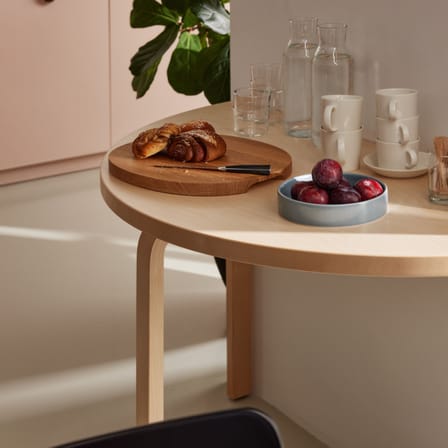 Table demi-lune Aalto 95 bois naturel / 120 x 60 cm - Alvar Aalto, 1933 - ARTEK