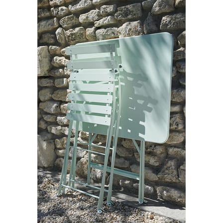 Table pliante Bistro métal violet / 117 x 77 cm - 6 personnes - Trou parasol - Fermob