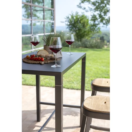 Table haute Nova métal blanc / 120 x 70 cm x H 105 cm - Emu