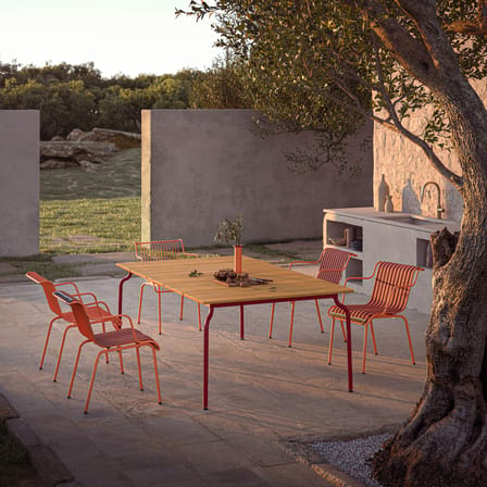 Table rectangulaire South bois naturel / 200 x 120 cm - Teck - Magis