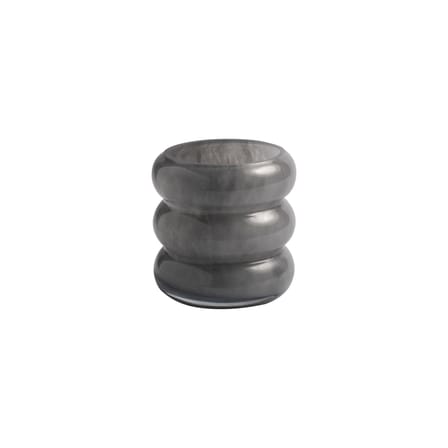 Vase Chubby Small verre gris / Ø 10 x H 10 cm - & klevering