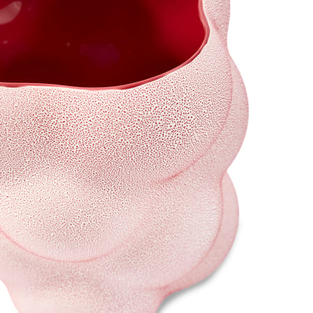 Vase Grape Small céramique rouge / Ø 24,5 x H 30 cm - POLSPOTTEN