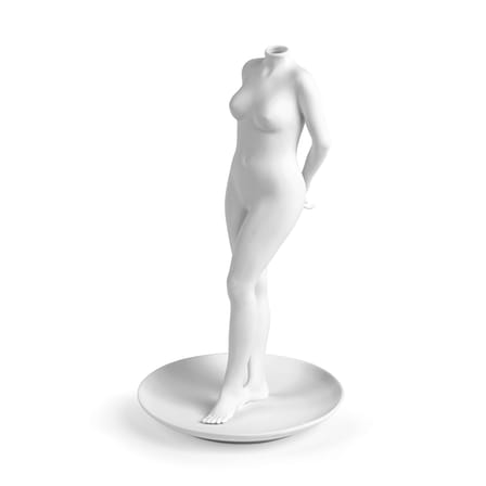 Vase LaTimida céramique blanc / Vide-poches - Fait main - Seletti