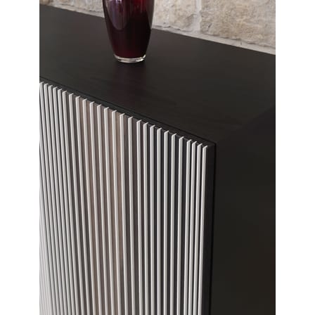 Buffet Carlos bois multicolore marron / 5 portes avec pieds - L 240 x H 114 cm / Seconde vie - Horm